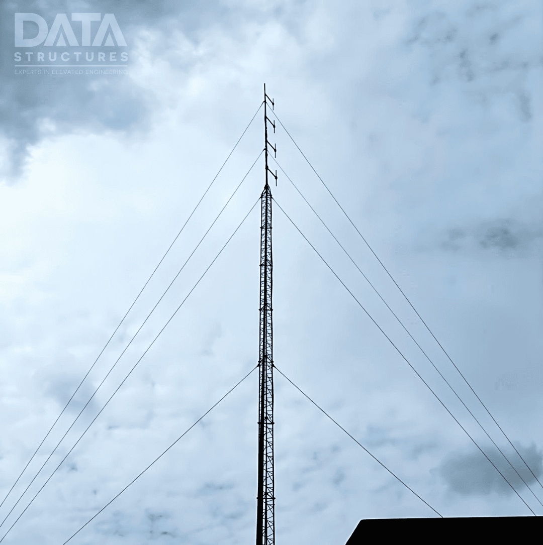 36m SLX4R-500 Radio Mast installation on a 300m high site